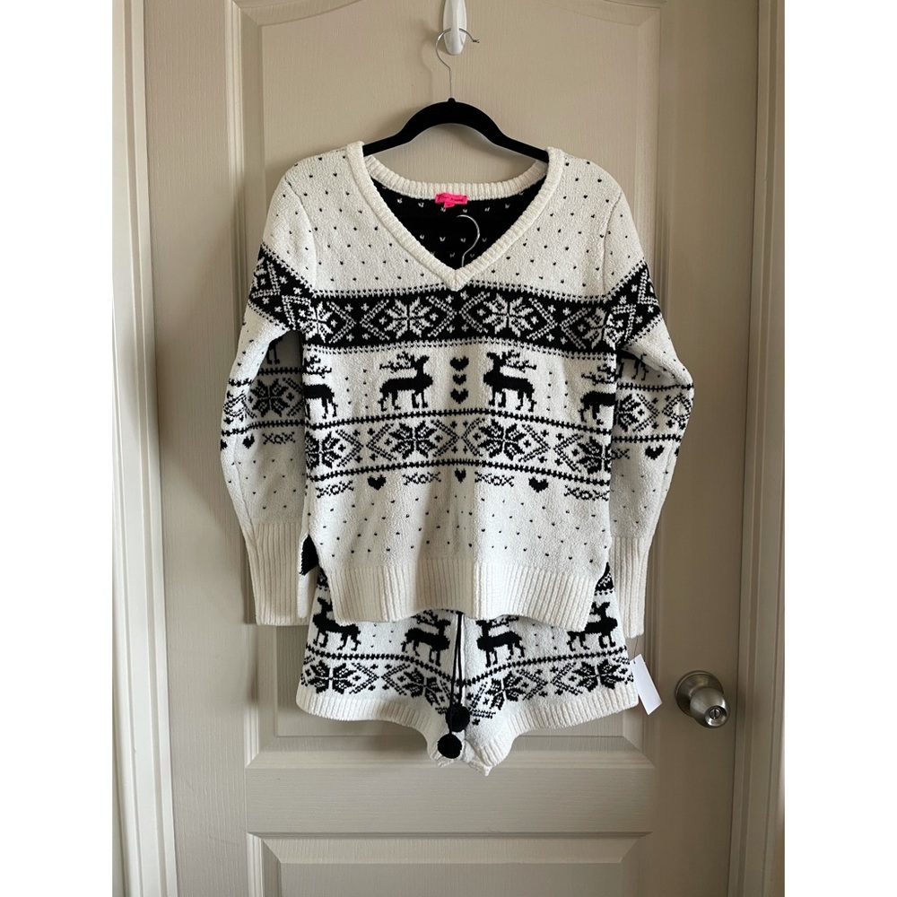 Betsey Johnson - cozy sweater pajama set